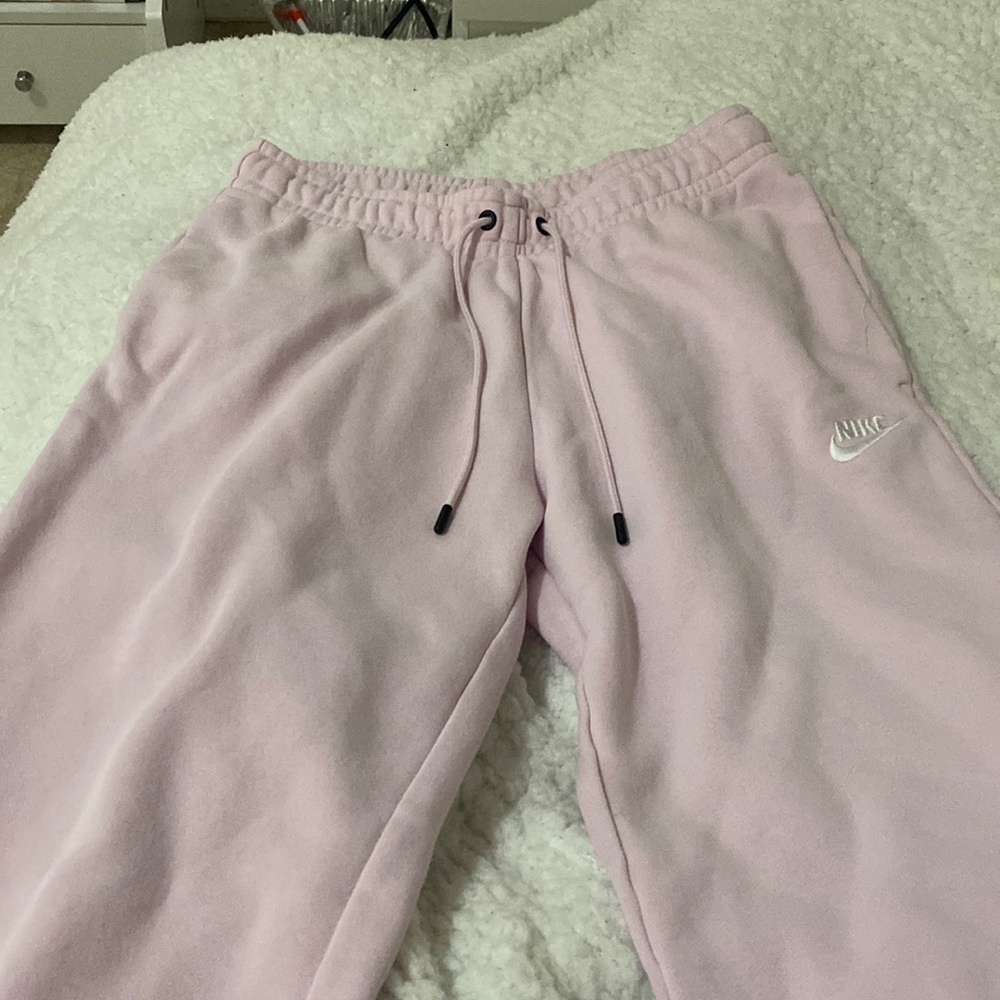 Pink Nike sweat pants woman size small